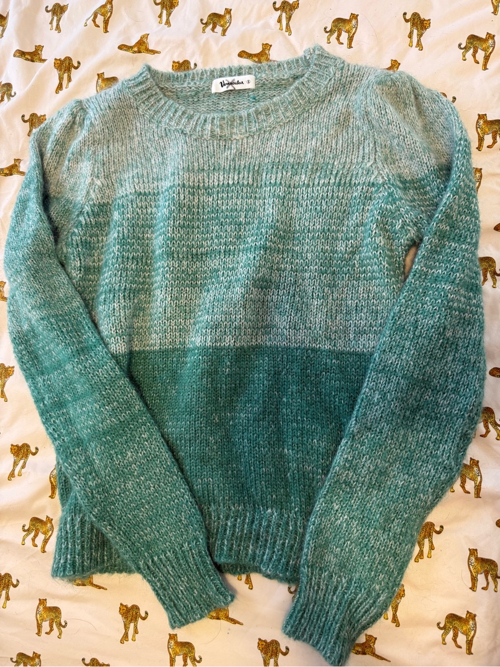 Vernacular Teal Ombre Knit Sweater
